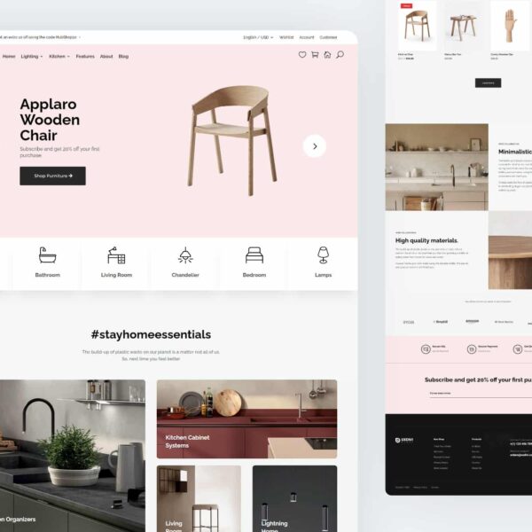 Landing Page para eCommerce de decoración para el hogar IKEA
